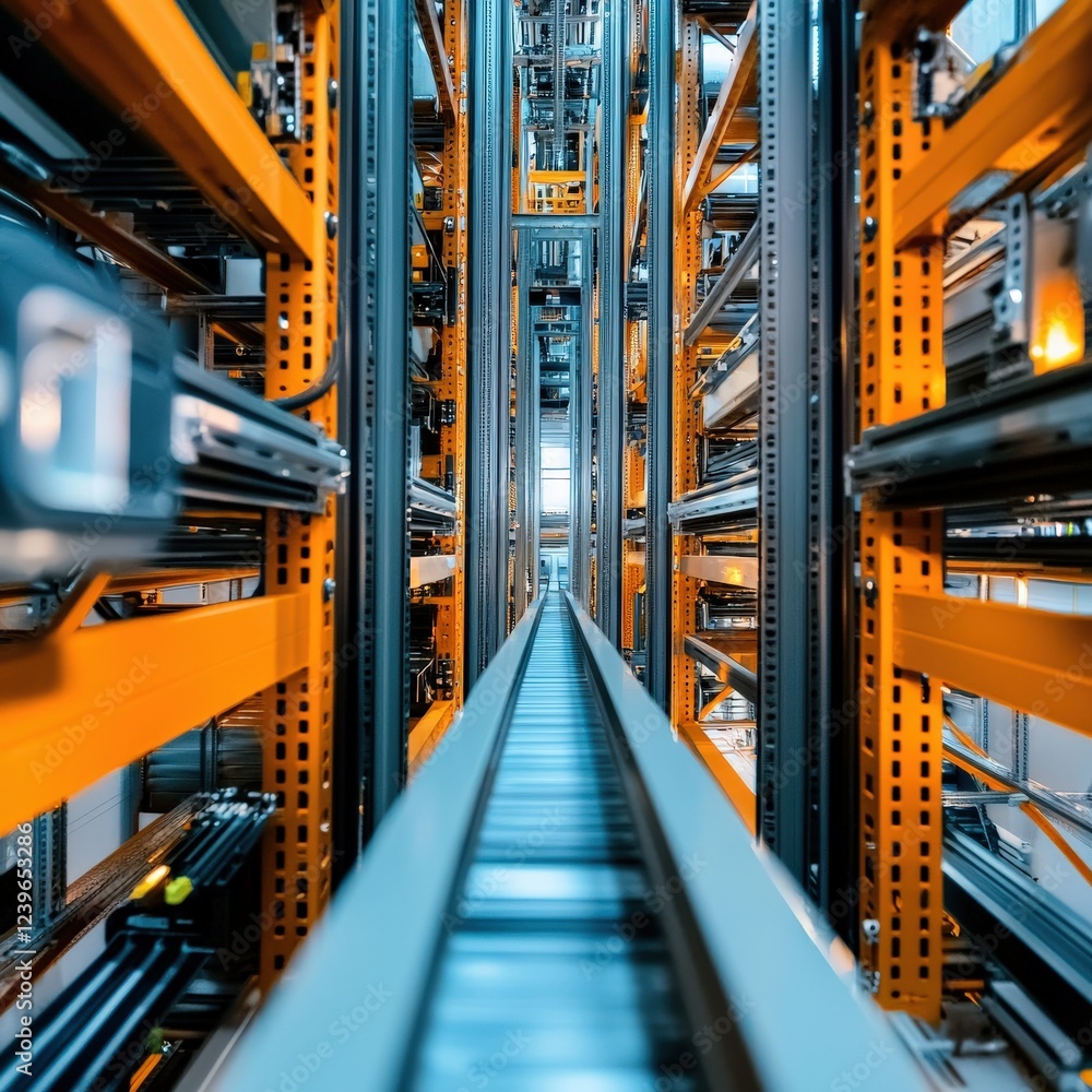 Poster a warehouse system designed for optimal efficiency.