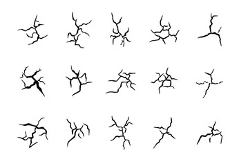 Soil Cracks Texture Illustration