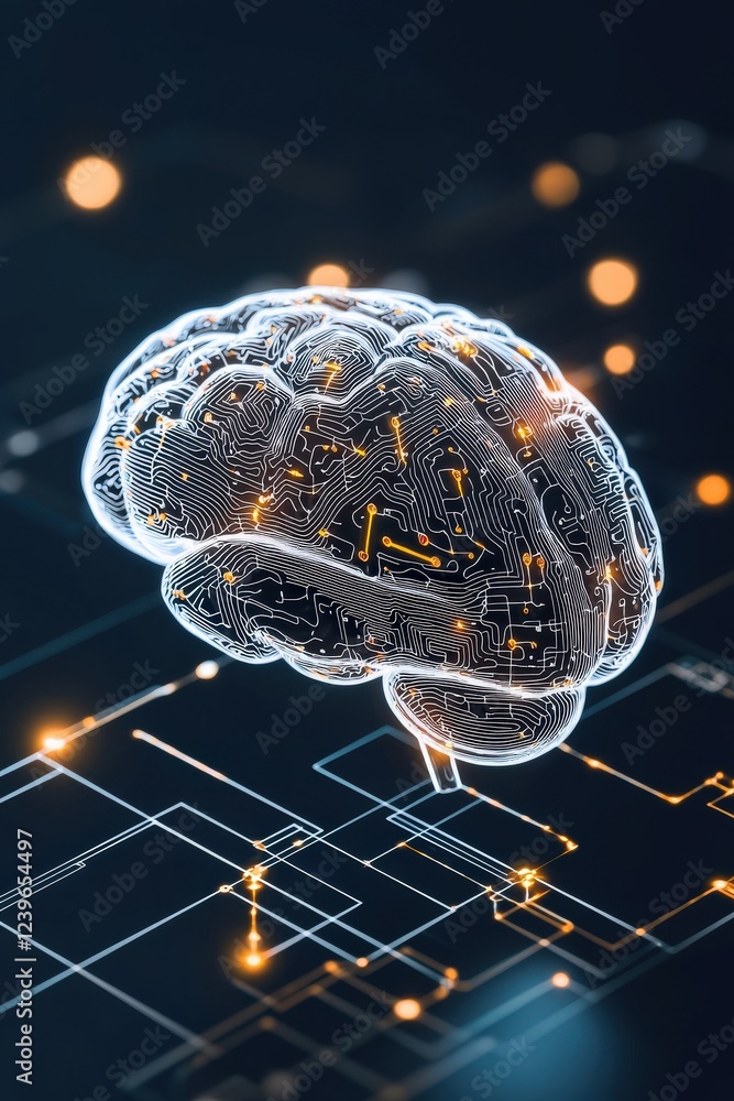 Poster ai and machine learning transforming supply chain systems.