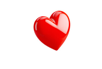 Obraz premium 3d red heart isolate png Valentine's Day, celebrations, love themes, greeting cards, social media posts, and crafts.