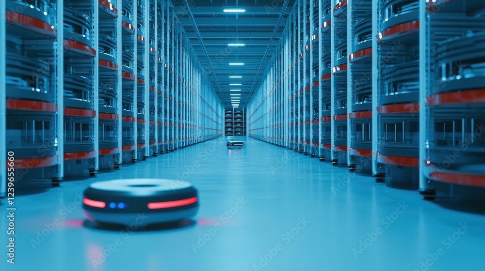 Poster advanced robotics revolutionizing the supply chain.