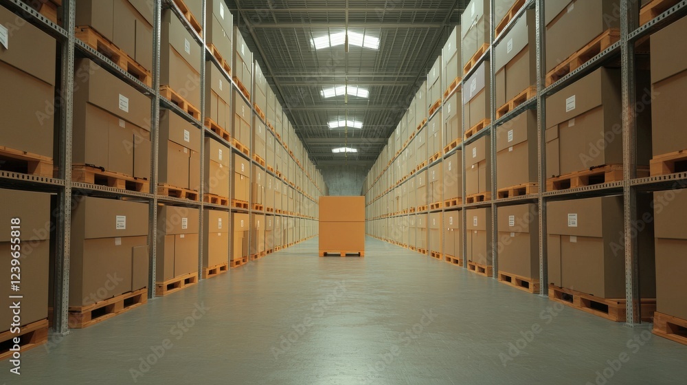 Poster advanced technology transforming storage and distribution.
