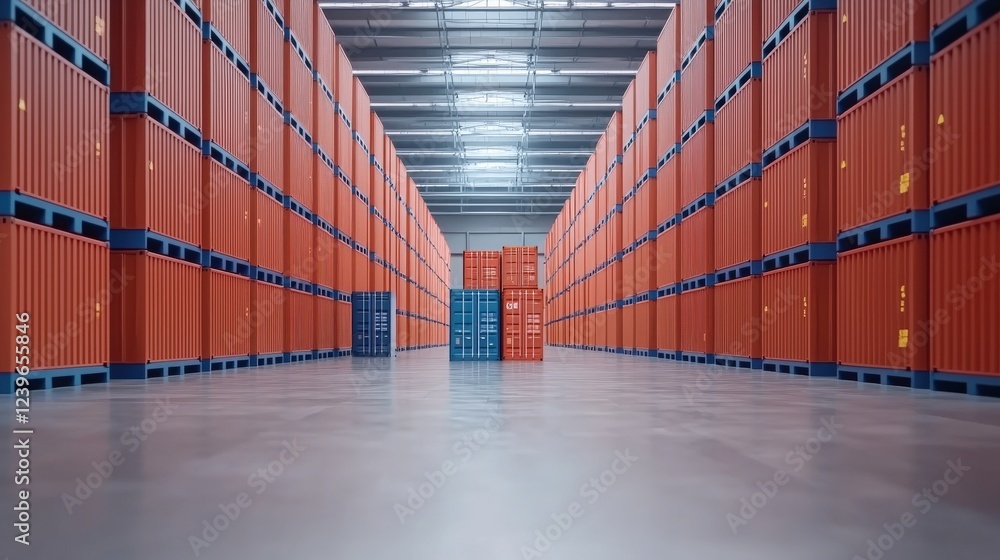 Poster advanced technology transforming storage and distribution.