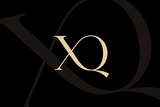 XQ or QX letter logo icon design. Classic style luxury initials monogram.