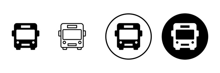 Bus icon vector. bus sign and symbol