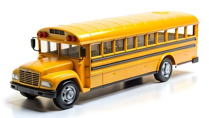 Yellow School Bus Toy Model