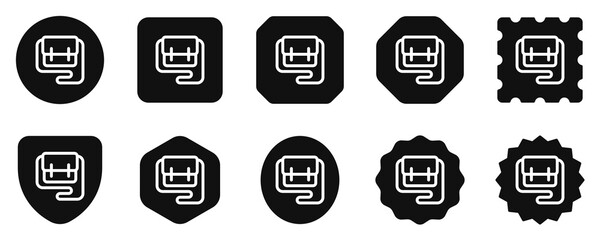 Editable sling bag vector icon. Clothing, fashion, apparel. Part of a big icon set family. Perfect for web and app interfaces, presentations, infographics, etc