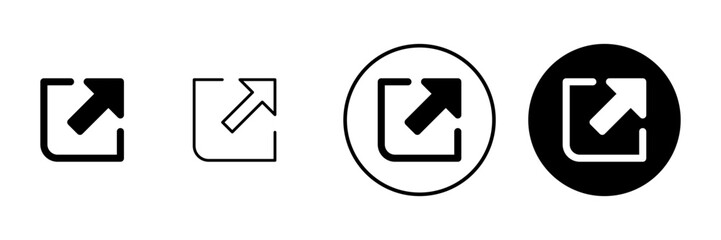 External link icon vector. link sign and symbol. hyperlink symbol