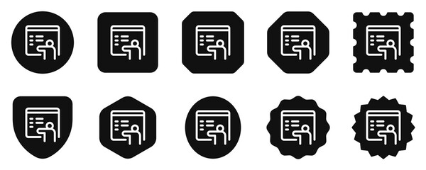 Editable online teacher, tutor, trainer vector icon. Online learning, course, tutorial. Part of a big icon set family. Perfect for web and app interfaces, presentations, infographics, etc