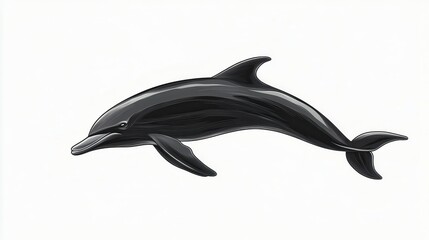 Obraz premium Dolphin Leaping Through Water