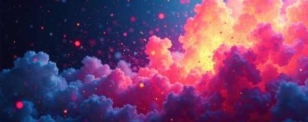 Exploding color, translucent layers overlap subtly , paper, light, background