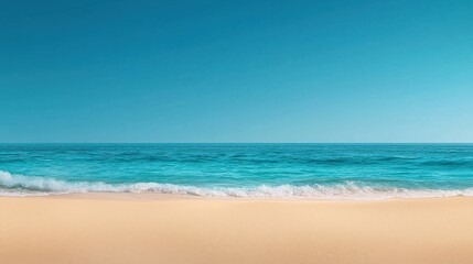 Fototapeta premium Soothing Serenity of the Ocean Waves at Sunset