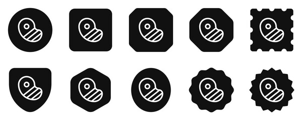 Editable steak, bbq, grilled meat vector icon. Part of a big icon set family. Perfect for web and app interfaces, presentations, infographics, etc