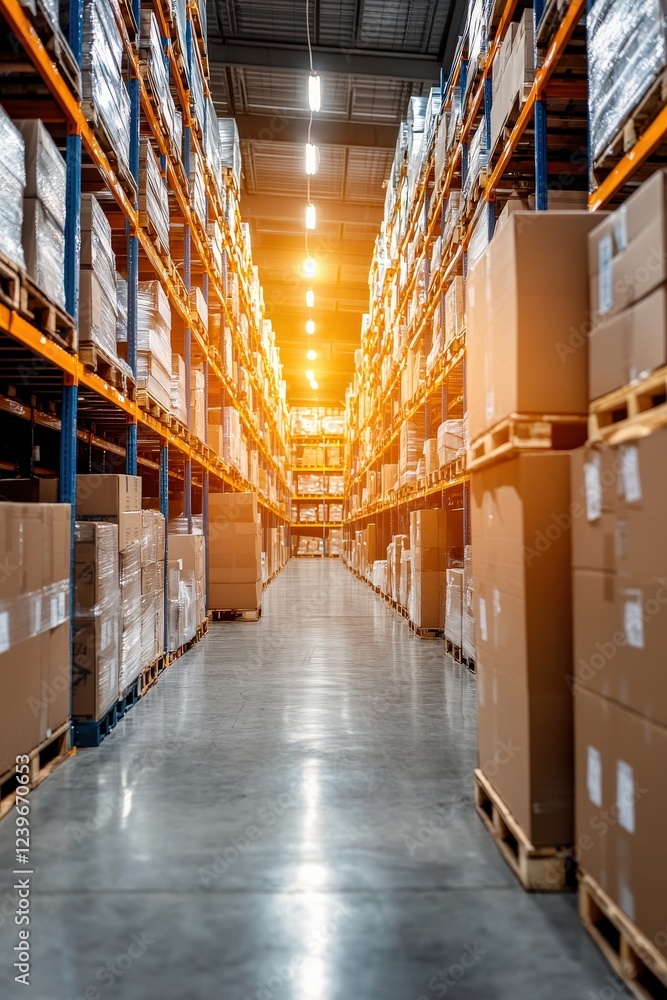 Poster robots and sensors creating a smarter warehouse environment.