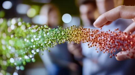 Team Interacting with a Complex Network Visualization