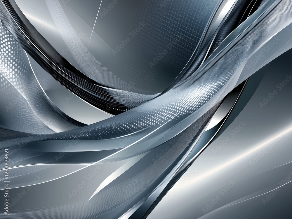 Poster abstract technology background features a sleek and modern design with a gradient surface of black a