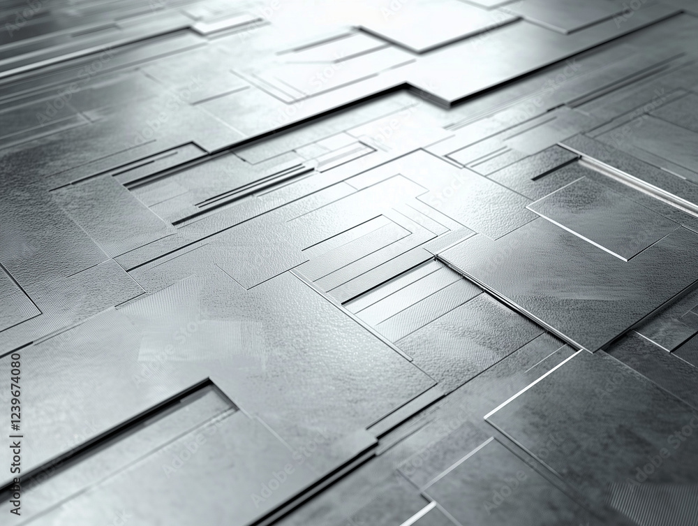 Poster abstract technology background features a sleek and modern design with a gradient surface of black a