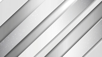 Obraz premium Elegant abstract design featuring soft silver and white diagonal stripes with sparkling textures for modern backgrounds and stylish presentations