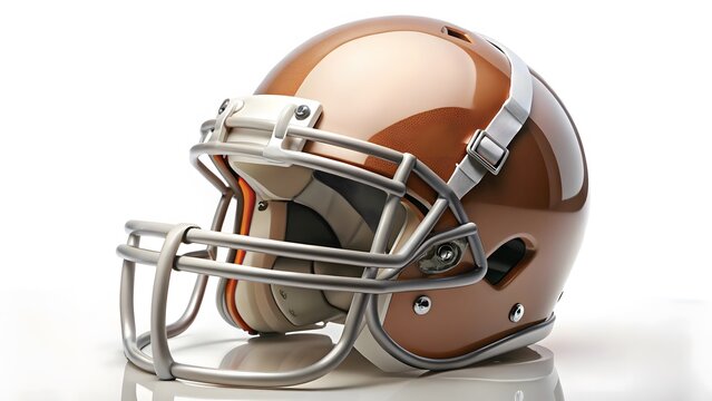 Brown Football Helmet