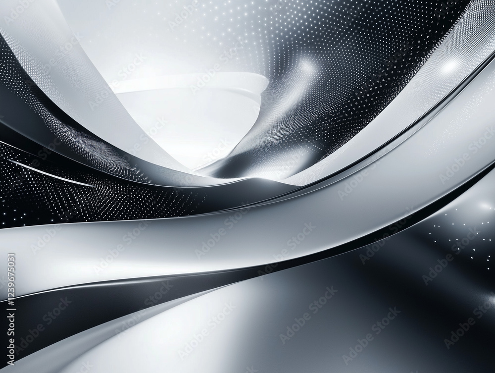 Poster abstract technology background features a sleek and modern design with a gradient surface of black a