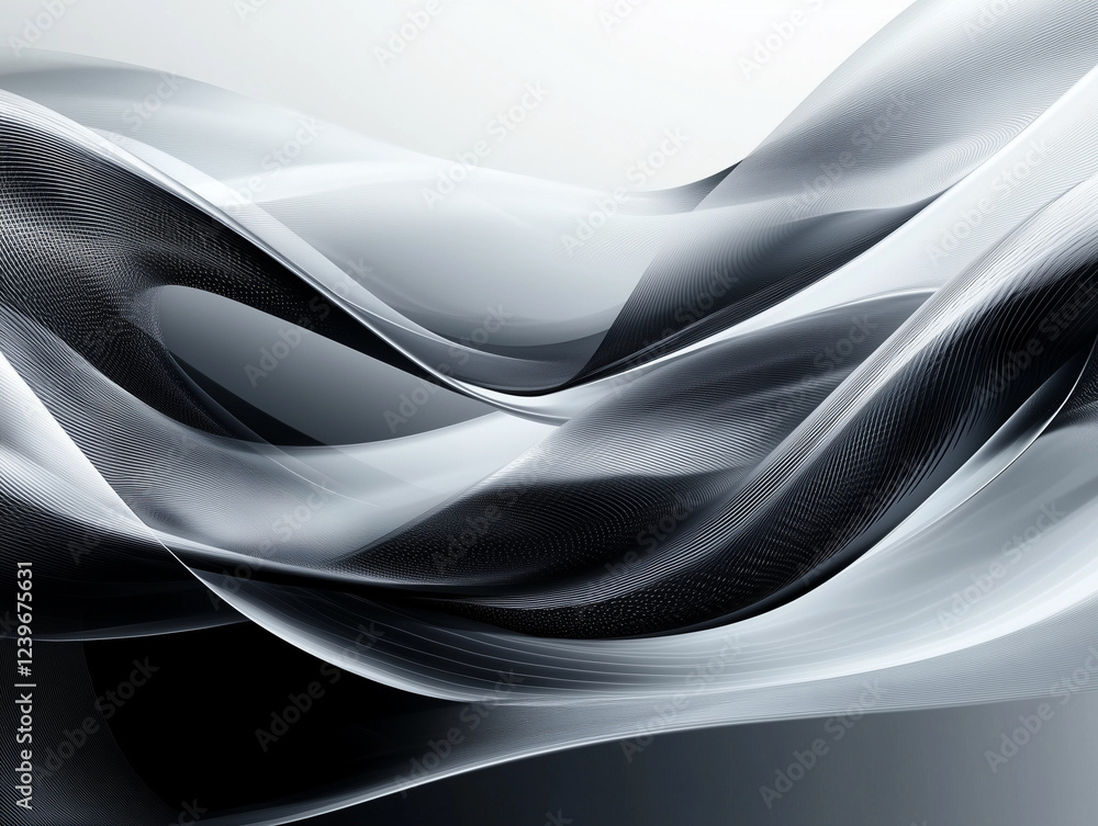 Poster abstract technology background features a sleek and modern design with a gradient surface of black a