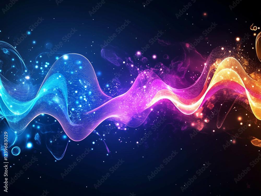 Fototapete abstract blue digital background showcases a mesmerizing display of intricate patterns and futuristi