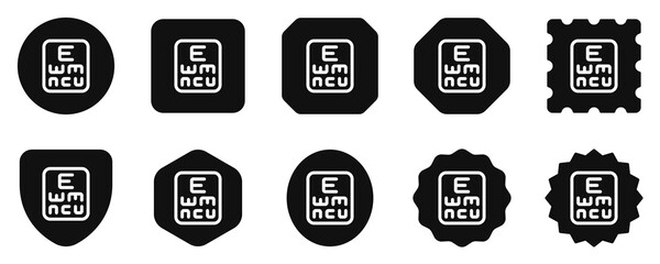 Editable eye chart vector icon. Part of a big icon set family. Perfect for web and app interfaces, presentations, infographics, etc