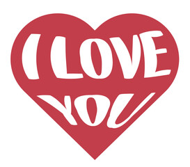 Heart I love you symbol geometry of the line