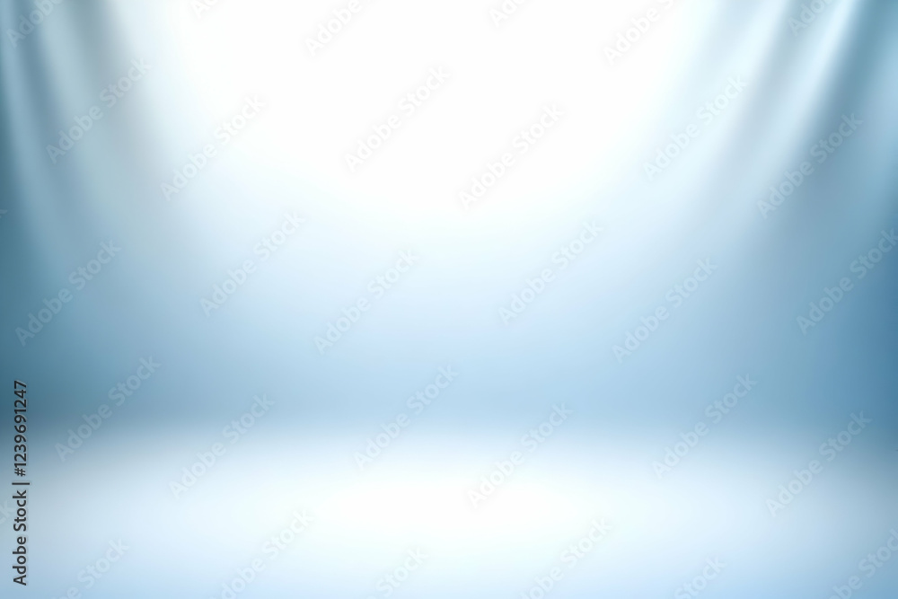 Poster Soft Blue Gradient Background Creates a Serene and Elegant Atmosphere for Various Design Projects.