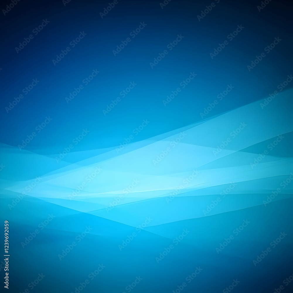 Poster abstract blue background creates a smooth and elegant flow with gradient color