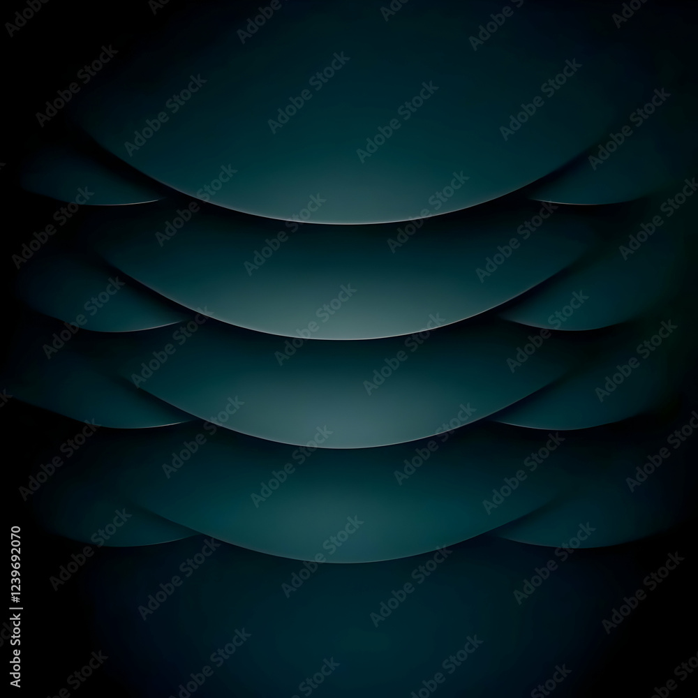 Poster dark green abstract background creates a smooth and elegant design with subtle lighting effects