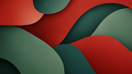 Abstract Red And Green Wave Background Texture