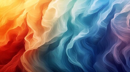 Obraz premium Vibrant Hues Flowing Softly Abstract Colorful Fabric Texture. AI Generated