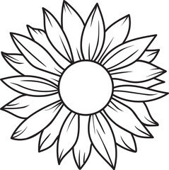 Vector Sunflower Flower