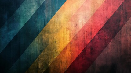 Fototapeta premium Abstract Diagonal Stripes Colorful Grunge Texture Background