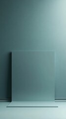 Subtle interplay of light and shadows in a minimalistic interior showcasing a smooth surface and concrete wall. Generative AI