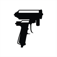 Spray Foam Gun Insulation Logo Element vector