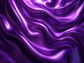 Obraz premium abstract 3d waves in deep purple and electric blue, flowing liquid metal texture, dramatic lighting, glossy surfaces