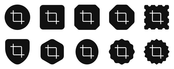Editable crop tool vector icon. Part of a big icon set family. Perfect for web and app interfaces, presentations, infographics, etc