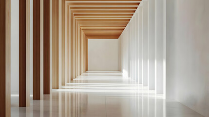 corridor with columns