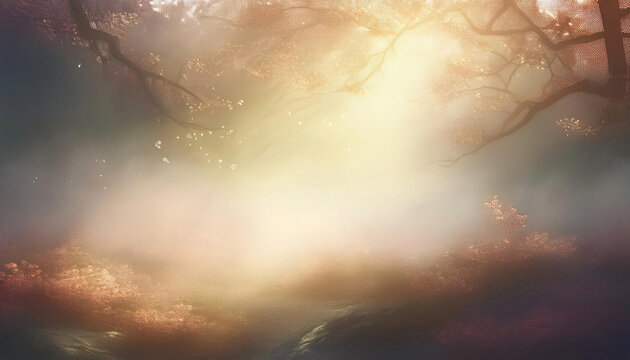 Ghostly Shimmer Subtle Highlights in a Soft Haze Environment