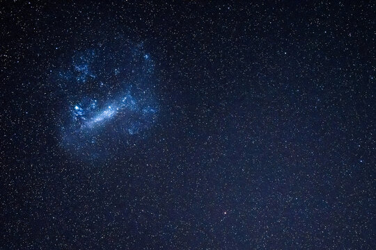 The Large Magellanic Cloud in the night sky