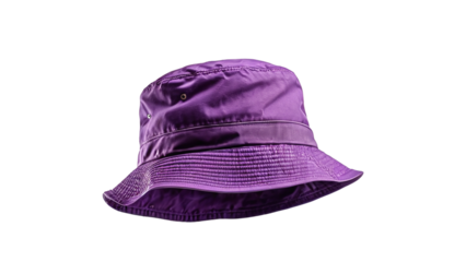 Purple Bucket Hat Fashion Accessory Stylish Summer Sun Protection