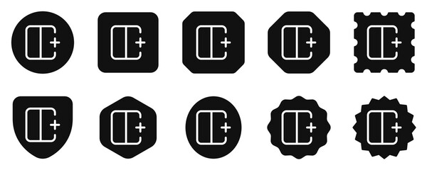 Editable add column to the right vector icon. Part of a big icon set family. Perfect for web and app interfaces, presentations, infographics, etc