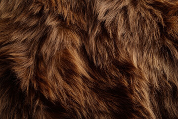Fototapeta premium Close-up of soft brown fur texture with intricate natural patterns and depth