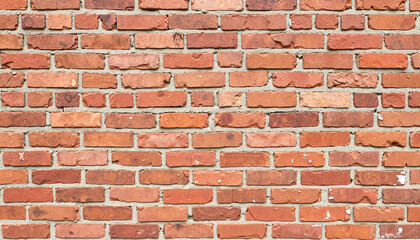 Obraz premium Brick wall texture in warm red tones