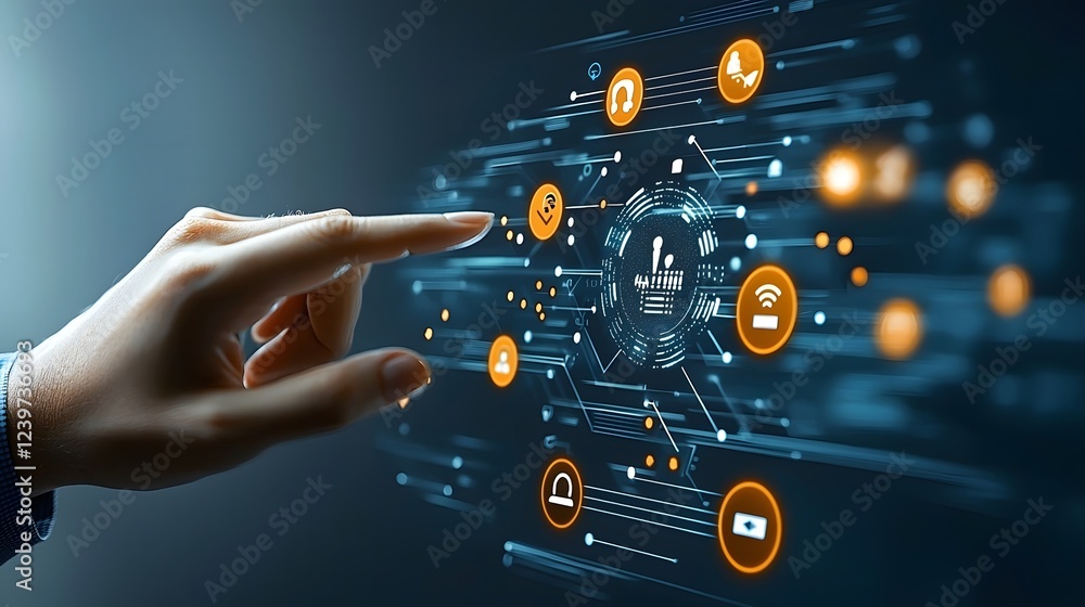 Fototapete AI Powered Customer Feedback System Enabling Seamless User Interaction Real Time Data Analytics and Actionable Insights for Businesses