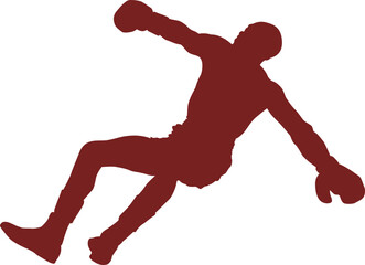 boxing sport silhouette