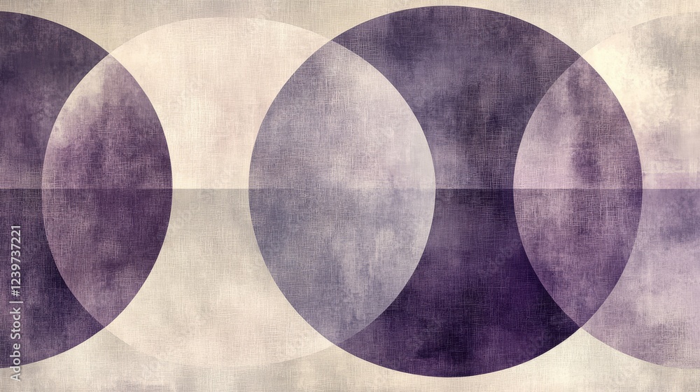 Aufkleber abstract geometric design with overlapping circles
