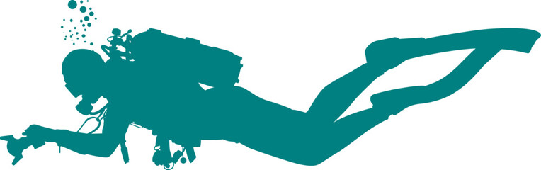 diver silhouette